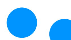 Blue Circle Game with Sound and visual reward for a switch press