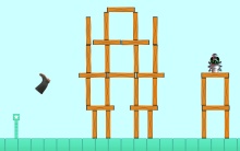 Impossible wellie throwing switch game